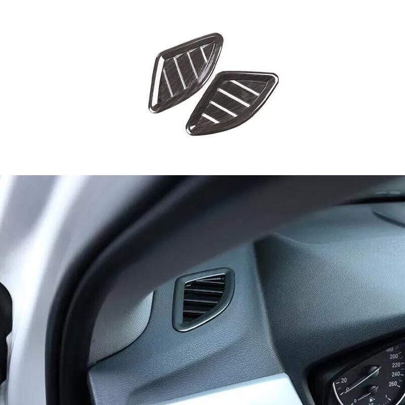 Ajuste para BMW X2 F39 Salpicadero Salida Lateral Cubierta de Ventilación Borde Madera Grano Negro 18-20