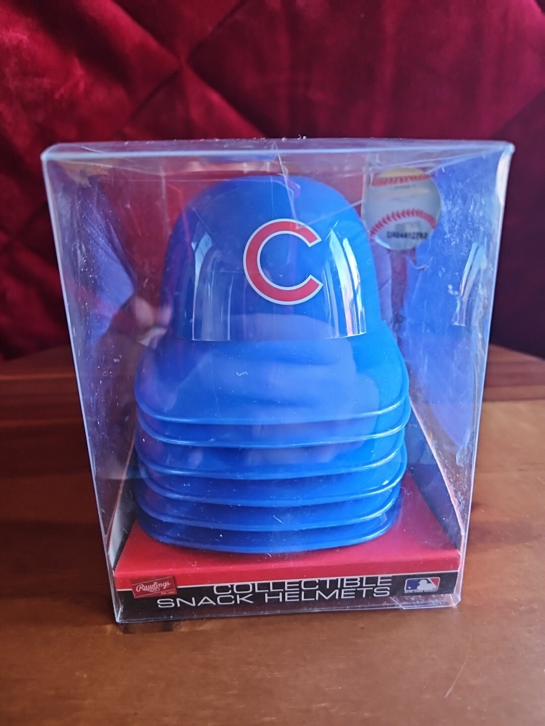 Set of 6 Rawlings Chicago Cubs Collectible Snack Baseball Helmet Bowls