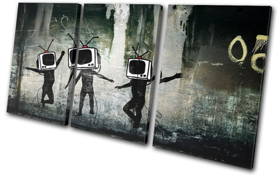 Toile Murale Banksy Balloon Girl, Impression Photo D'art, Style Street Art, Rouge