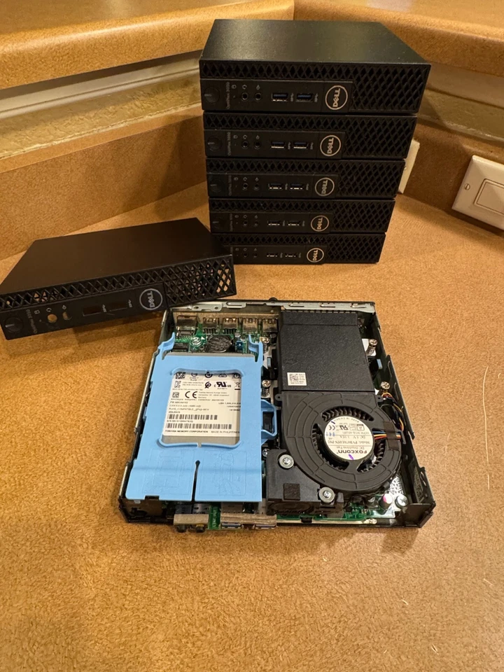 Lot - 6 Dell OptiPlex 3050 Micro i5-6500T 2.5GHz 8GB RAM 256GB SSD NO AC - Image 2 of 2