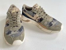 Gola Eclipse Mode Women s Sneakers Size 7 Suede Leather Camo And Leopard Print