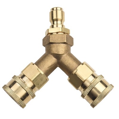 Unterlegscheibe T-Stück Splitter Messing Dual System für 4,0 GPM Gold Splitter 14,8 mm
