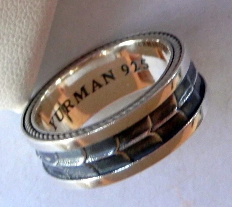 DavidYurman Como Nuevo, Colección Armería Plata de Ley 925 Talla 10 (8 mm de Ancho) Foto 3 de 4