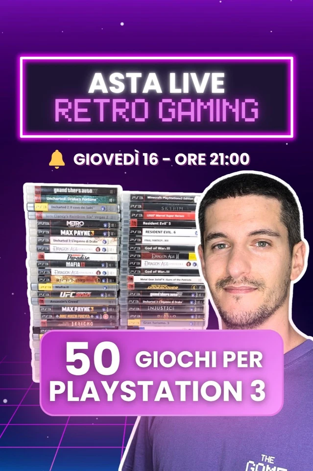 🕹️ ASTA 50 Giochi PLAYSTATION 3🔥