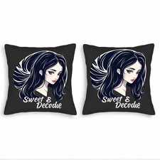 Set of 2 Decorative Throw Pillow Covers 18x18in - Elegant design