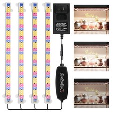 Full Spectrum LED Grow Lights for Indoor Plants with Timer, 4Pack, 5500K