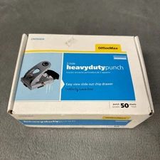Heavy Duty 2-Hole Paper Punch 50 Sheet Metal Build Missing Guide FreeShipping