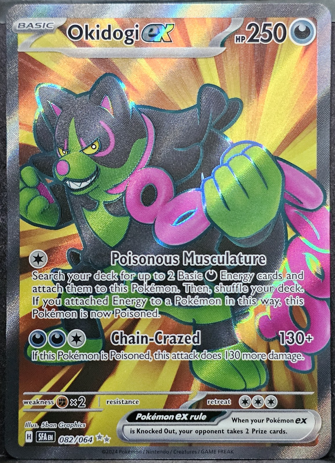 Okidogi ex - 0 Holofoil 082/064 Ultra Rare SV: Shrouded Fable Near Mint