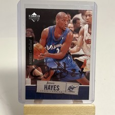 2005 Upper Deck Jarvis Hayes RC On Card Autograph #100 Rookie Debut. rookie card picture