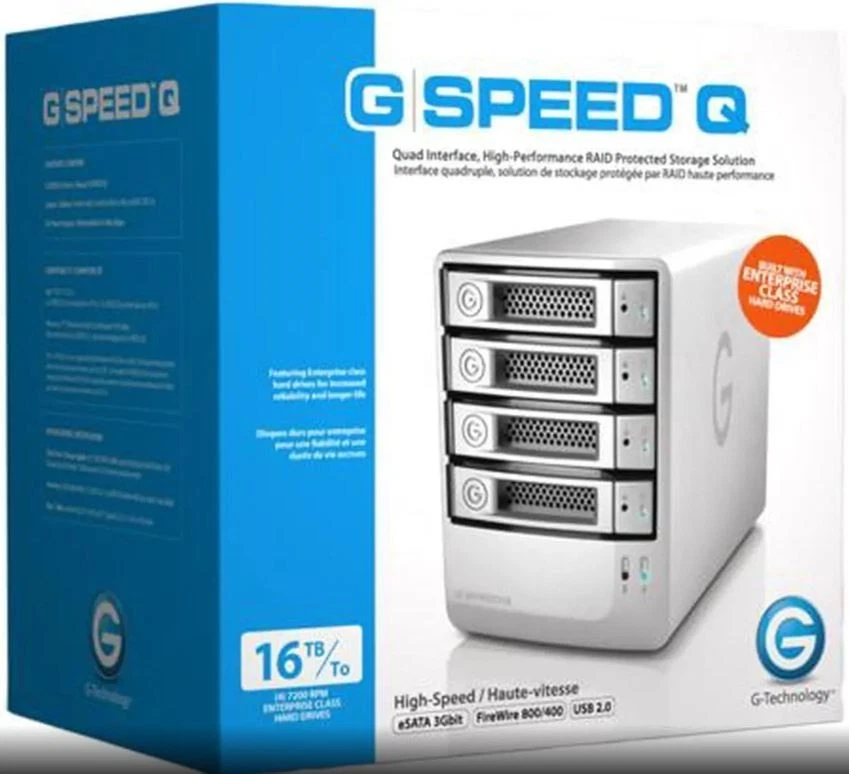 G-SPEED Q, 0G02319, 4-Bay, USB 2.0 / 2 x Firewire800 / eSATA, NO HARD DRIVES! - Image 4 of 4