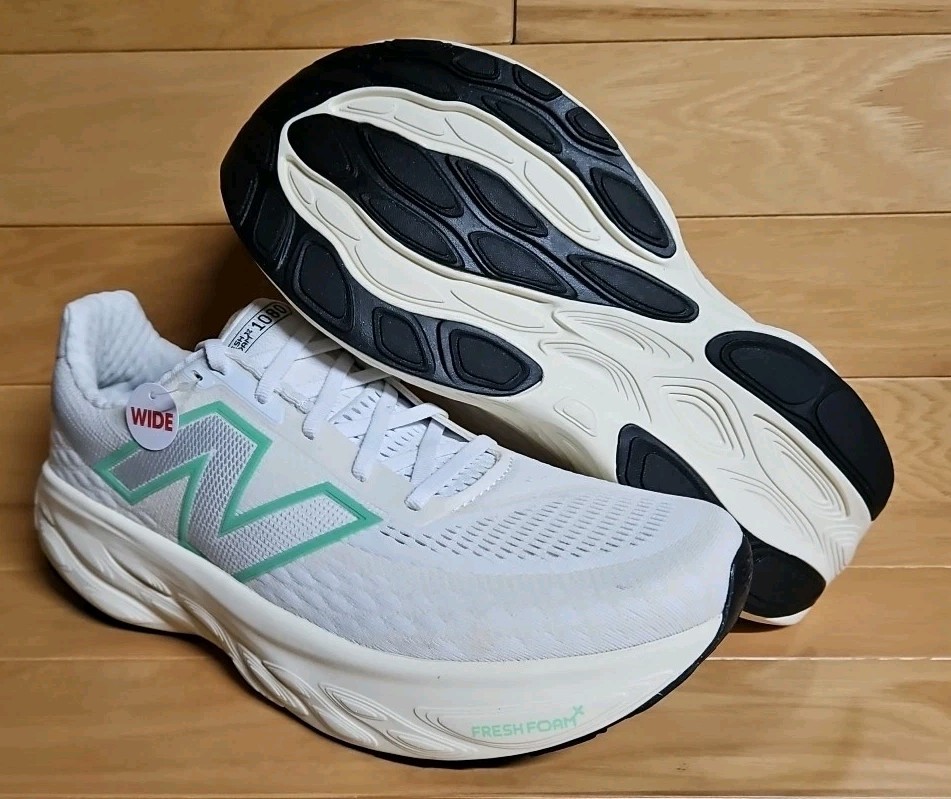 New Balance Fresh Foam X 1080 v14 Size 10.5 Wide 2E Beige Green Mens M108014E thumbnail 4