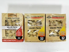 3x 32ct Frontier Tumbleweeds Paraffin Fire Starter By Royal Oak (96x Total)
