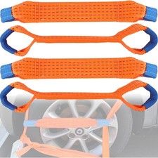 Spanngurte Auto Transport Zurrgurte Radsicherung Gurt 50mm 4 Stück