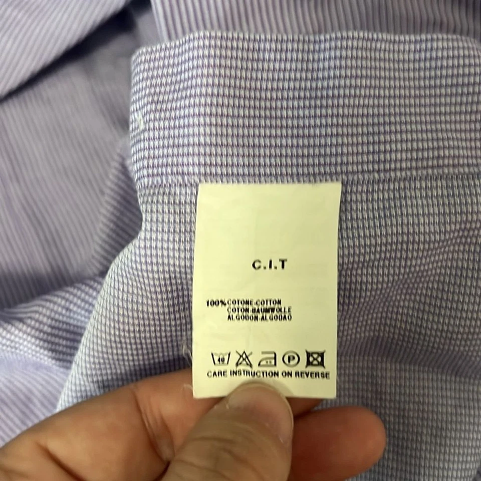 Camisa de vestir a cuadros Giorgio Armani talla 16 Foto 4 de 4