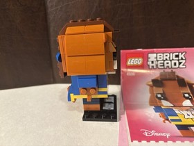 LEGO BrickHeadz 41595 Belle & 41596 Beast w/ Instructions No Box EUC complete