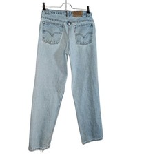 Vintage Levi's 550 Jeans Orange Tab Size 29/30 Fits 26/29 Light Wash Tapered Leg