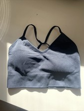 NWT JoyLab Women's Seamless Padded Sports Bra Black Size M