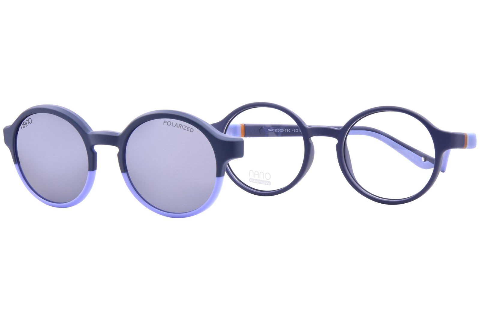 Очки Nano Vista Gamer-SC-3.0 NAO326 Молодежные детские темно-синие с поляризационной клипсой диаметром 46 мм
