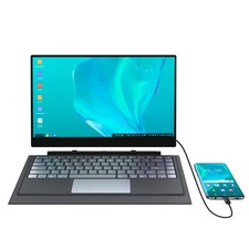 UPERFECT True 15.6" Portable Monitor 3840 2160 Keyboard Battery Touch Screen