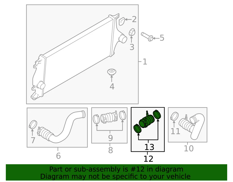 Genuine Titan XD Diesel Intercooler Air Tube 14468-EZ41A - Image 4 of 4