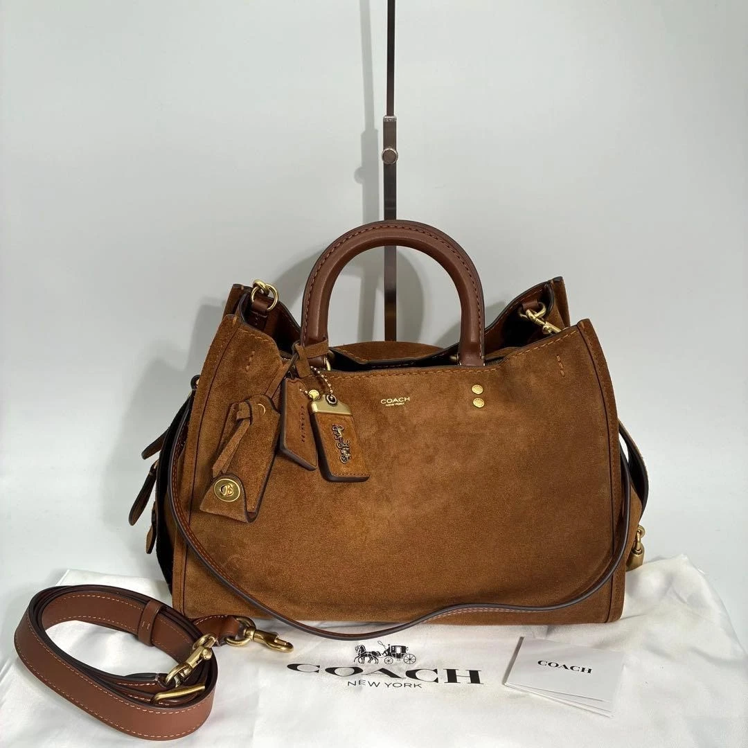 COACH サドルバッグ ブラウン 2way Coach Rogue Suede Bags & Handbags for Women for sale | eBay