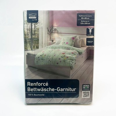 Home Ideas Living Renforce Bettwäsche-Garnitur, Kissenbezug 80 x 80cm,