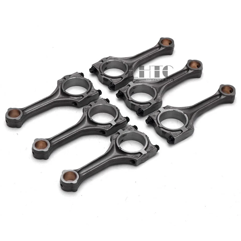 6x Con Rods Connecting Rod Set for BMW 328i 330i 530i X3 X5 Z4 M54B30 2.8 3.0 L6 - Image 3 of 4