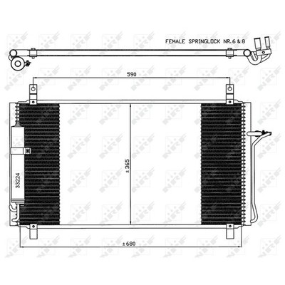 Condensatore, Climatizzatore NISSENS 94985