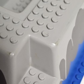 Lego Gray Blue Raised Baseplate - El Dorado Fort 6276/Trading Post Lego 6277