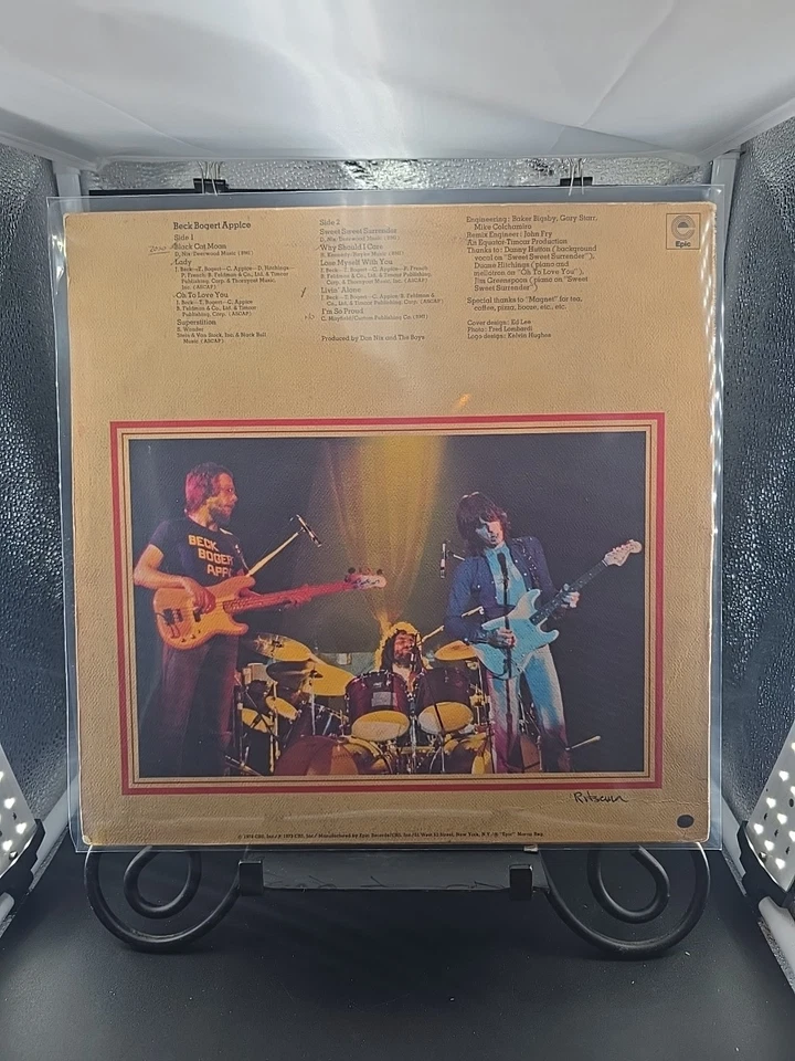 Rare Variant BECK BOGERT APPICE LP 1980 Reissue EPIC KE 32140 Jeff Beck VG+/VG+ Foto 2 de 4
