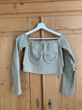 Orseund Iris Underwire Bra Knit Top Beige