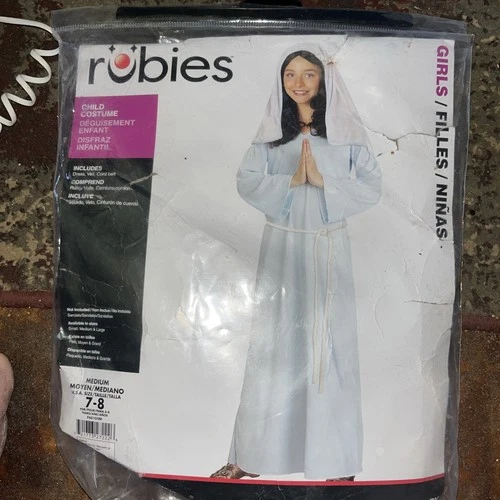 CHILDREN'S MARY COSTUME - MEDIUM 7-8 NEW