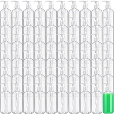 60 Pcs 8 oz/ 250 ml Plastic Empty Pump Bottles Lotion Clear Refillable Plasti...