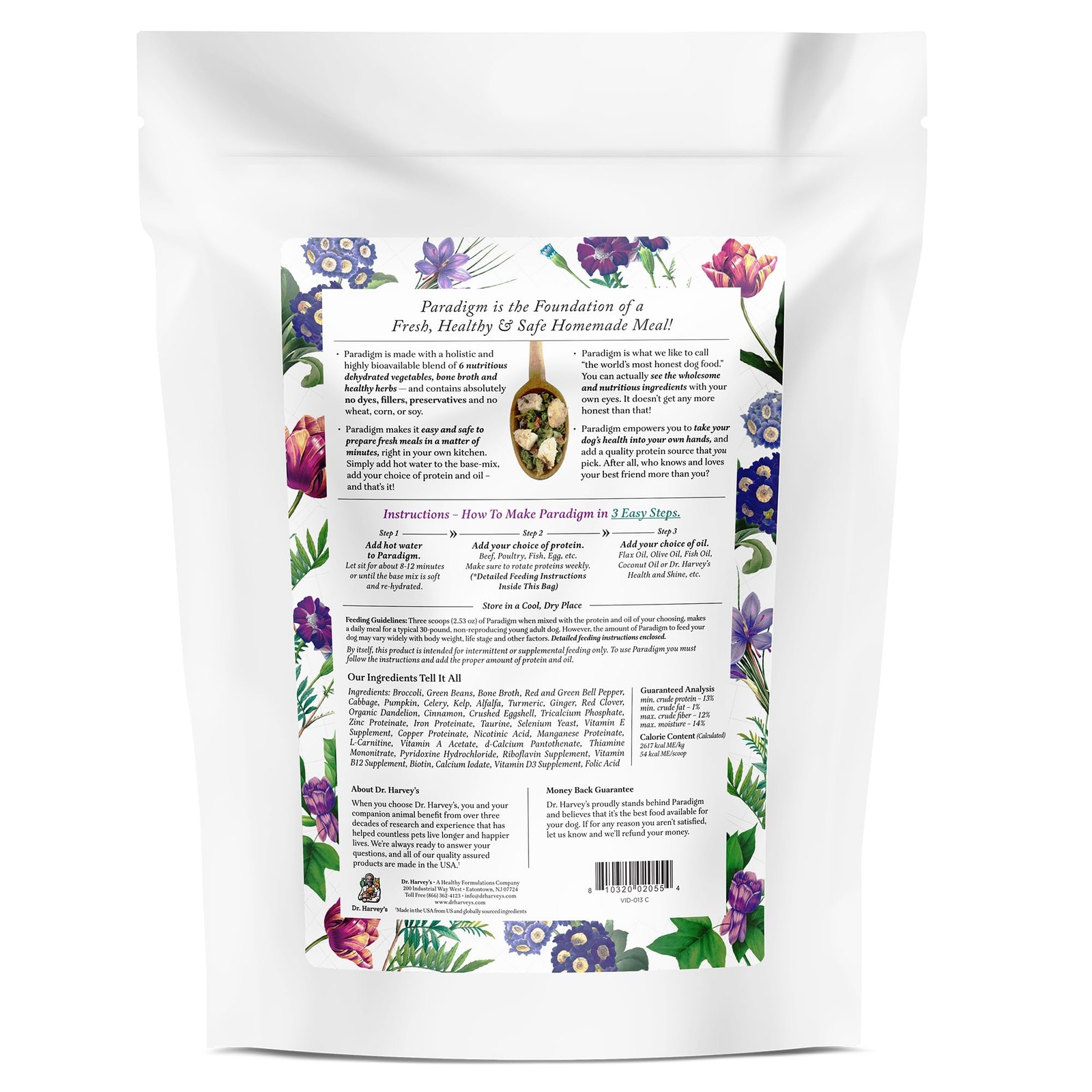 Dr. Harveys Paradigm Green Superfood Dog Food, Human Grade Dehydrated Grain F...