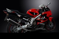 Honda 600 CBR F 1999-2000 Delkevic Ovaler Carbon-Auspuff 450 Mm