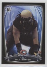 2014 Bowman Rookies Black Foil Will Sutton #84 7mg