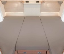 Spannbettlaken Reisemobile Hymer T 674 CL für Heckbett rechts Grau U429