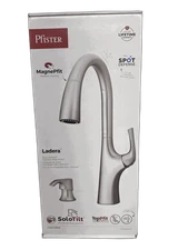 Pfister Ladera Pull-Down Kitchen Faucet Spot Defense Stainless w/ Dispenser