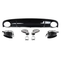 StoßStange Diffusor Endrohre FüR Audi A7 4G Standad 2010-2014 RS7 Look Schwarz