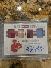 2020 Panini Absolute - Tools of the Trade 4 Swatch Signatures Dylan Carlson