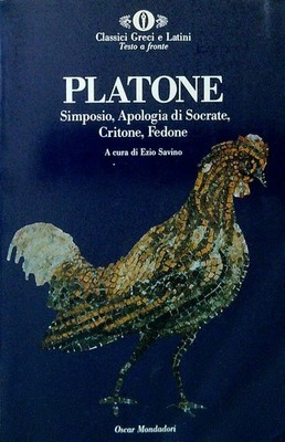 SYMPOSIUM, ENTSCHULDIGUNG DES SOKRATES, KRITON, FEDON PLATON MONDADORI 1991 BROSCHUR