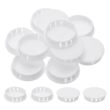 Plastic Hole Plugs, 55 Pcs 1 4/5"(45mm) Round Plastic Hole Caps, White