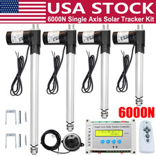 Complete 6000N Single Axis Solar Tracking System LCD PV Solar Panel Tracker Kits