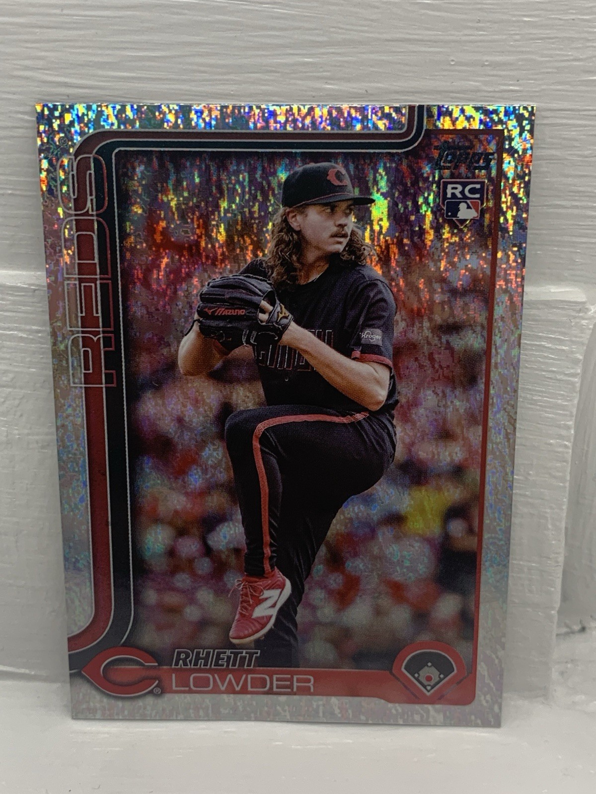 2025 Topps Series 1 Holo Foil Rhett Lowder #205 Rookie RC