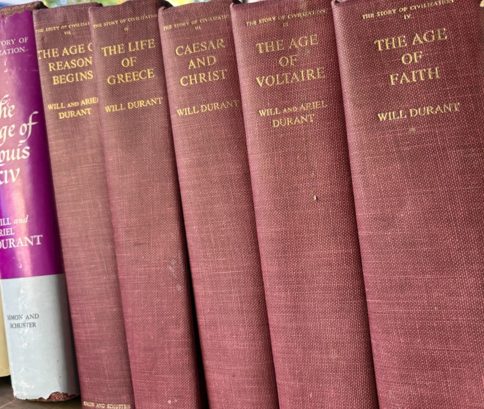 The Story of Civilization Will Durant Hardcover Book Series - YOU CHOOSE - VTG - Image 2 of 4