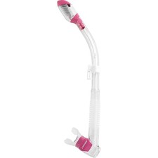 Cressi Supernova Dry Dry Snorkels, Clear/Pink