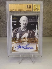 2013 Sports Heroes Gold /10 YA Tittle BA-YAT Auto HOF Colts, 49ers,Giants BGS9.5
