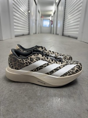 Adidas Adizero EVO SL Leopard Animal Print Running Shoes Women s Size 8 NEW