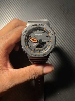 #ad #ad CASIO G SHOCK Watch Black And Orange $60.00