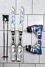 Coole Kids Ski Set 110 cm + Skischuhe Gr. 38+ Skistöcke, Head Atomic Fischer